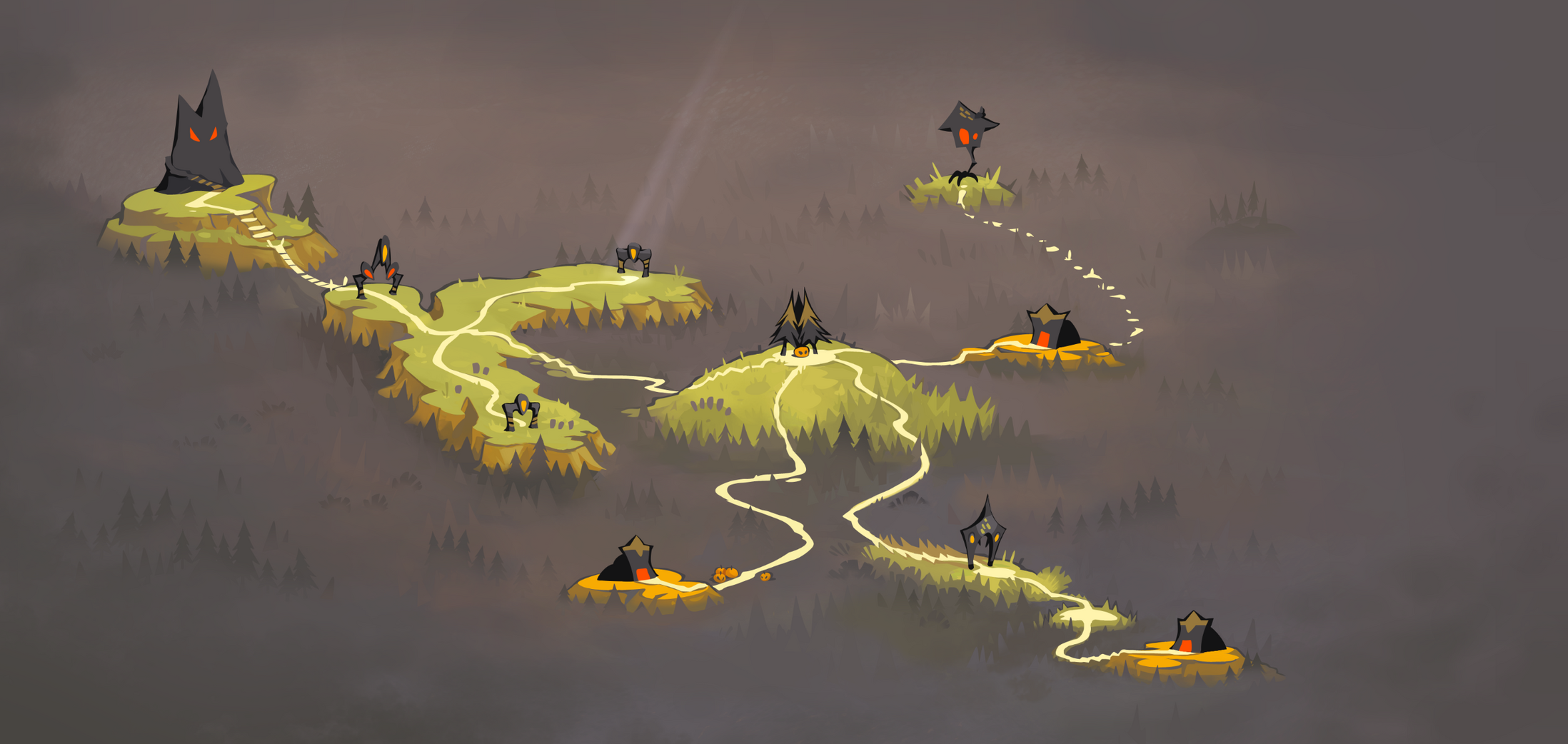 Halloween map, challenges activated