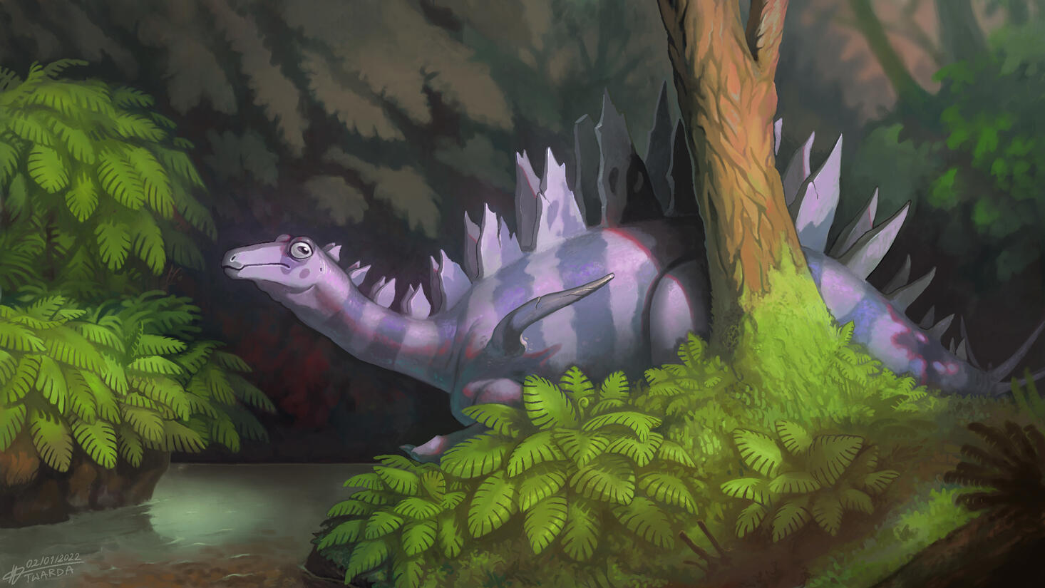 Tuojiangosaurus painting, personal work